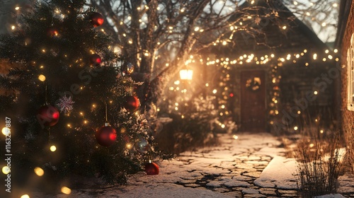 Wallpaper Mural Christmas Eve: A Magical Winter Night Torontodigital.ca