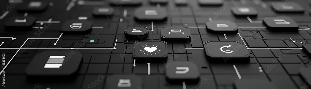 Realtime task alerts for priorities requiring immediate attention cybernetic tone black and white Realtime task alerts for priorities requiring immediate attention cybernetic tone black and white