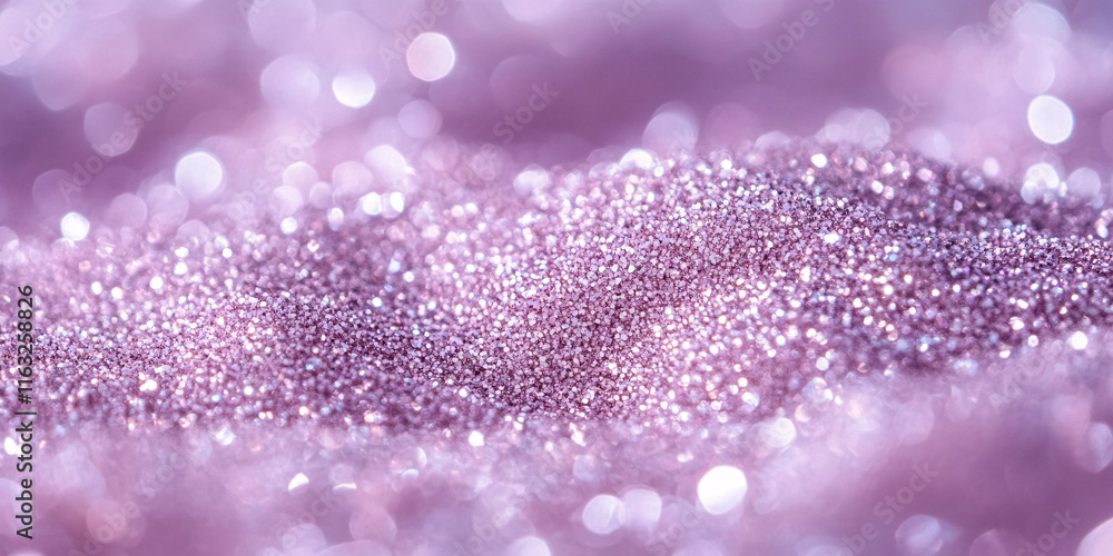 Close-up of pink glitter with bokeh. Sparkling texture. Close-up of pink glitter with bokeh. Sparkling texture.
