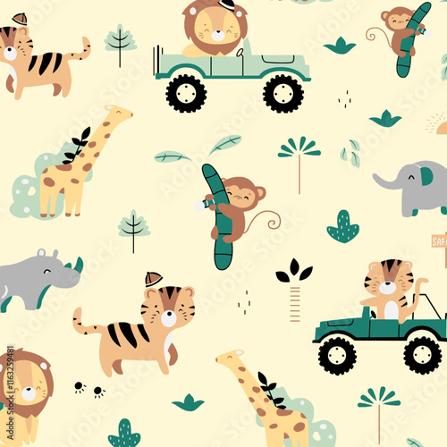 Abstract safari background suitable for home decore and wallpaper purpose





