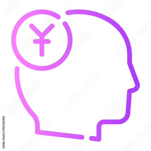 yen gradient icon