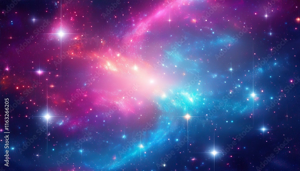 Mystical magic background with stars, galaxy, Universe in pink blue colors. Generated image Mystical magic background with stars, galaxy, Universe in pink blue colors. Generated image