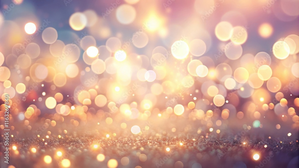Shimmering Festive Background with Golden and Amber Lights Shimmering Festive Background with Golden and Amber Lights