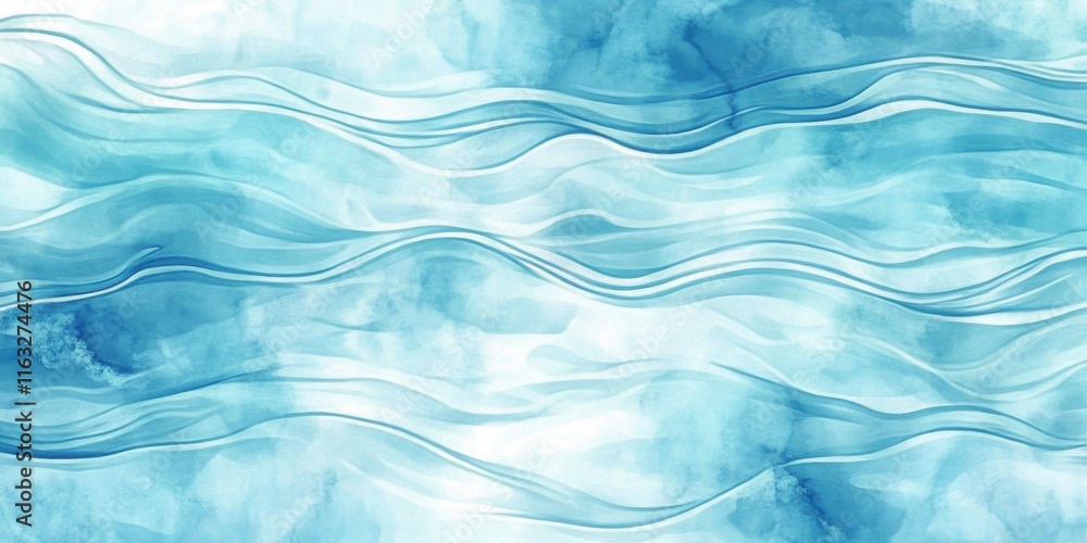 Fototapeta premium Unique artistic interpretation of water through digital techniques.