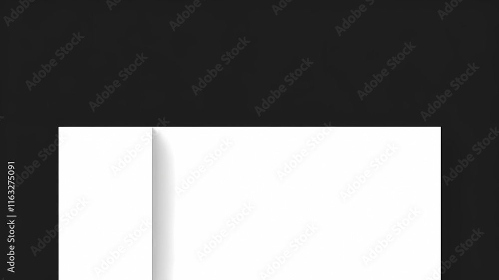 blank paper on black blank paper on black