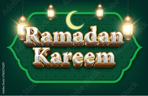 Editable text effect ramadan kareem