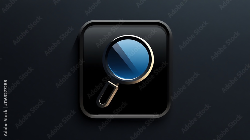a white magnifying glass on a black background a white magnifying glass on a black background