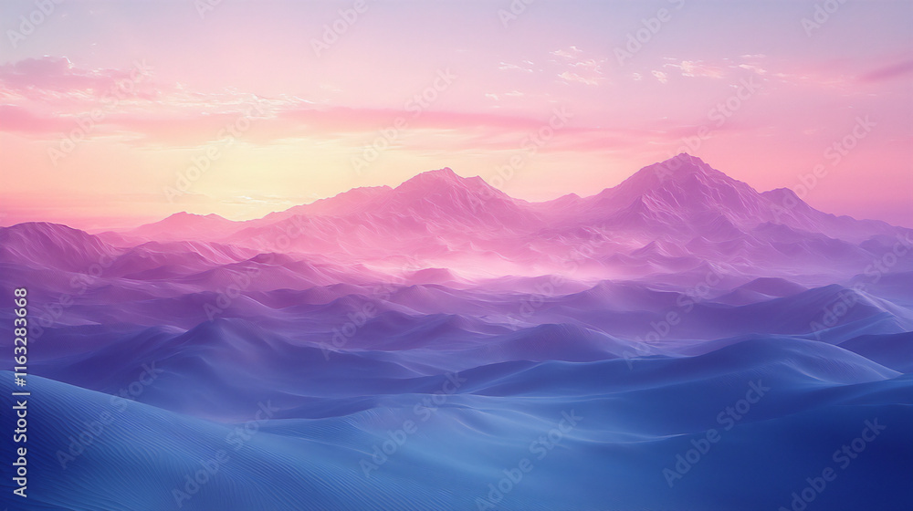 Obraz premium desert dunes at twilight