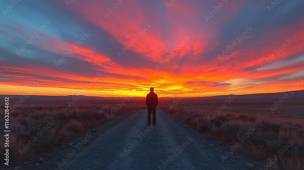 Fototapeta premium desert sunset