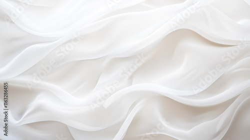 Creamy White Silk Drape: Lu...