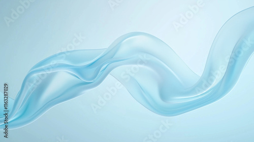 Serene Blue Flow: Abstract ...