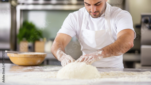 Chef Kneading Dough: Artisa...