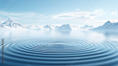 Serene Mountain Lake: Rippl...