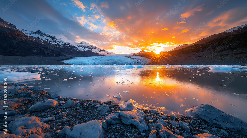 Naklejka premium majestic glacier