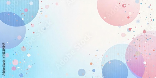Pastel Abstract Background Soft Pink Blue Circles Confetti