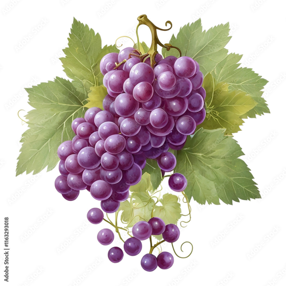 Fototapeta premium bunch of grapes isolated on white