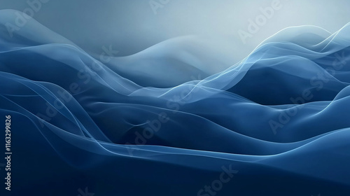 A subdued blue background with smooth gradients and abstract elements, ideal for scientific themes, conveying calmness and professionalism.

