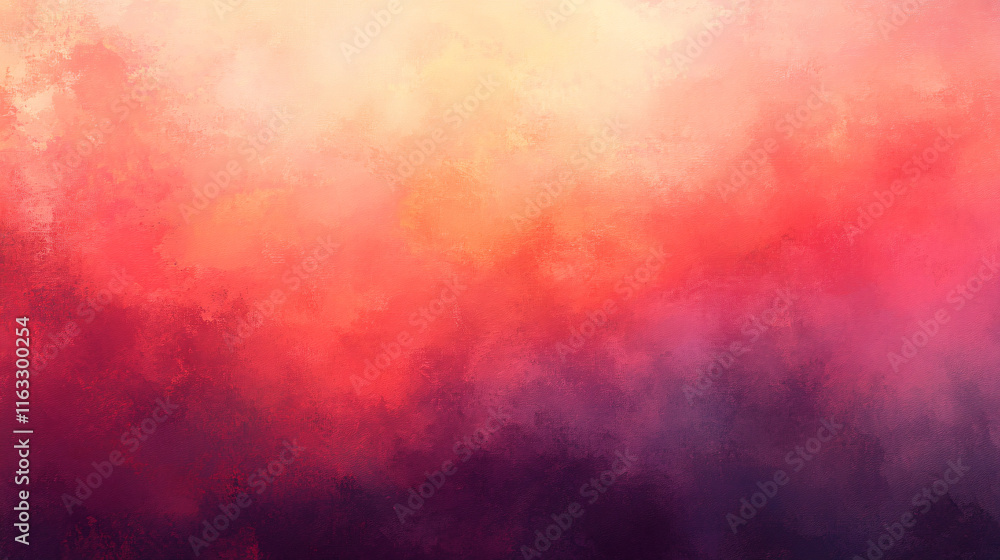 Fototapeta premium An abstract sky at sunrise or sunset, with blending vibrant colors of orange, pink, and purple.