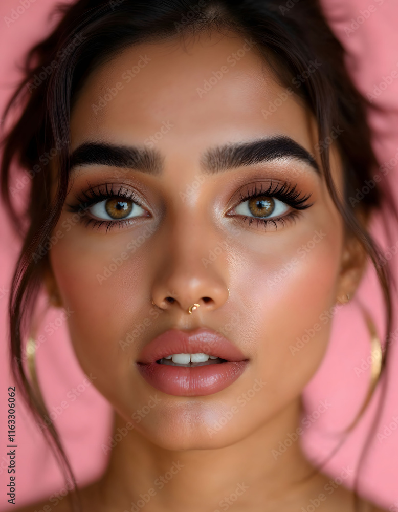 Fototapeta premium Close-up portrait of model.