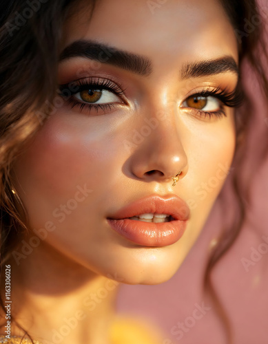 Wallpaper Mural Close-up portrait of model. Torontodigital.ca