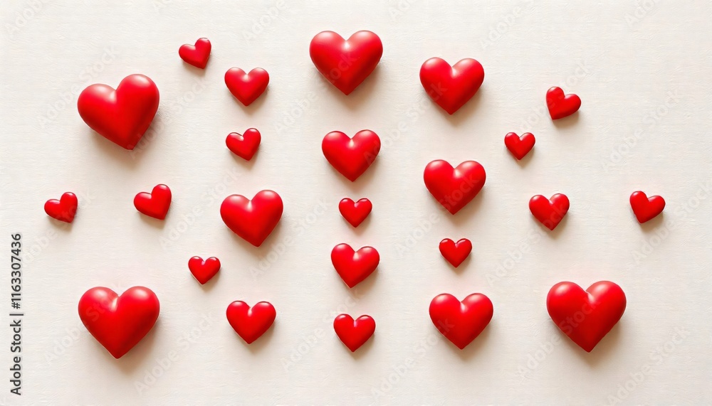 Romantic Red Hearts Pattern Valentine s Day Love Hearts Background Romantic Red Hearts Pattern Valentine s Day Love Hearts Background