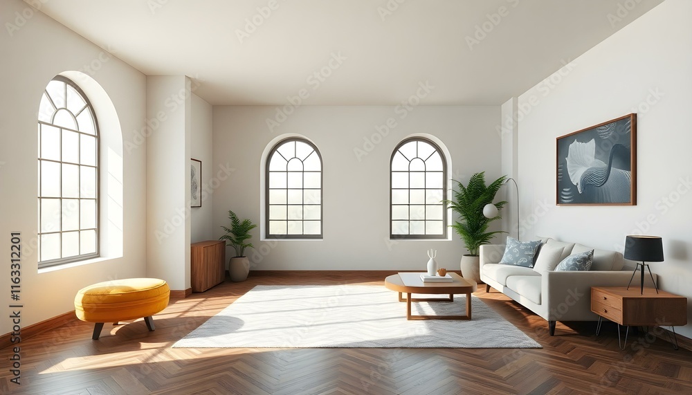 Fototapeta premium Modern living room interior design