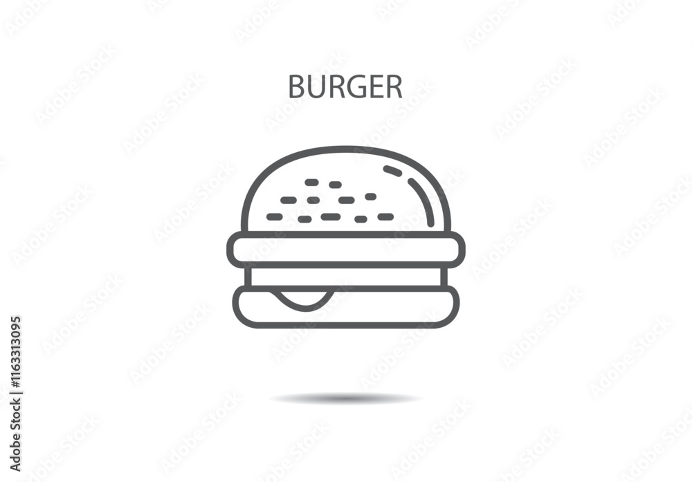 Fototapeta premium burger icon