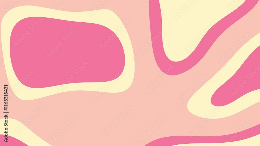 Pink and beige abstract shapes background create a wavy pattern. Ideal for background designs, textiles, social media graphics, and modern art projects. Pink and beige abstract shapes background create a wavy pattern. Ideal for background designs, textiles, social media graphics, and modern art projects.