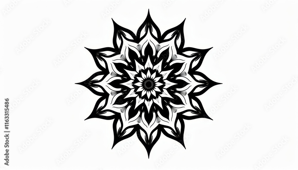 Blackwork Mandala Tattoo Design Blackwork Mandala Tattoo Design