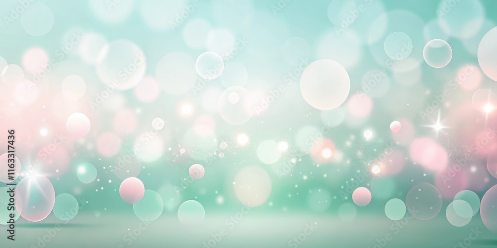 Dreamy Pastel Bokeh Background with Soft Light Effects and Subtle Sparkle Dreamy Pastel Bokeh Background with Soft Light Effects and Subtle Sparkle