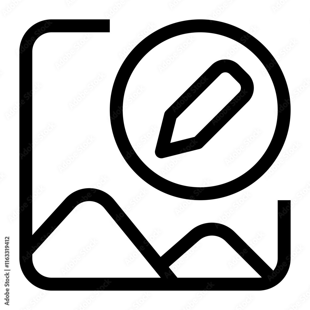 Multimedia Thin Icon Multimedia Thin Icon