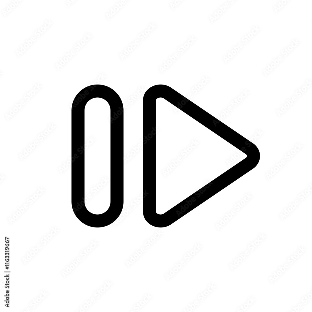 Multimedia Thin Icon Multimedia Thin Icon