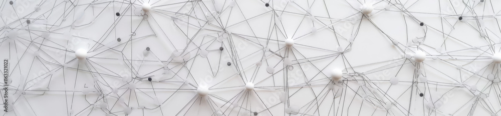 A white background with gray lines White background and dots connected A white background with gray lines White background and dots connected