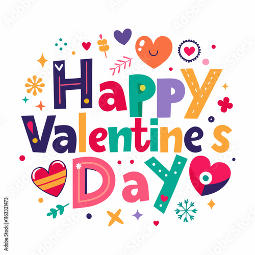 Happy Valentine's Day Vector Art - High-Quality Design for Your Creative