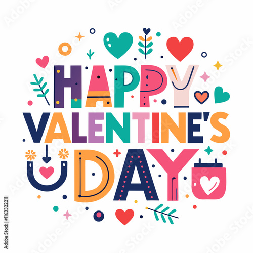 Happy Valentine's Day Vector Art - High-Quality Design for Your Creative Projects