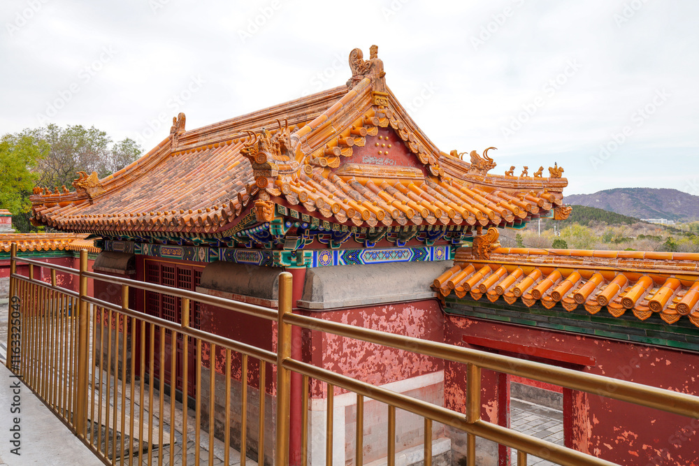 Tibetan architecture in the Four Great Regions of Summer Palace in Beijing.