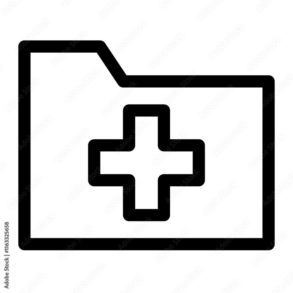 Folder Thin Icon Folder Thin Icon