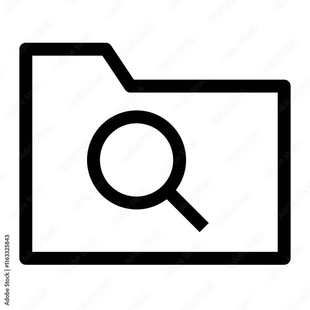 Folder Thin Icon Folder Thin Icon