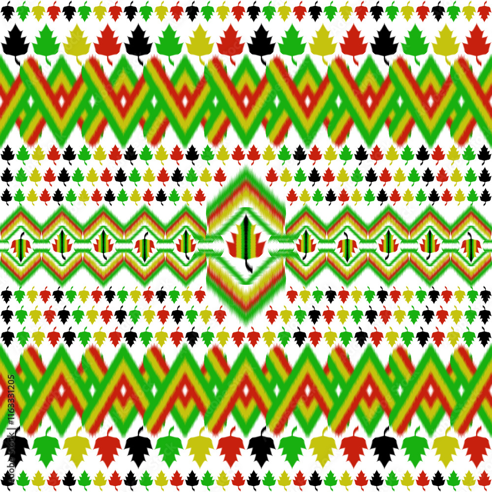 Ikat fabric pattern, Thai silk pattern, seamless pattern. Ikat fabric pattern, Thai silk pattern, seamless pattern.
