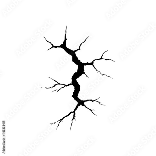 doodle crack wall, crack illustration