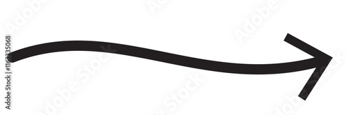 Curve  arrow icon on white background. flat style. arrow icon for your web site design, logo, app, UI. arrow indicated the direction symbol. curved arrow sign.