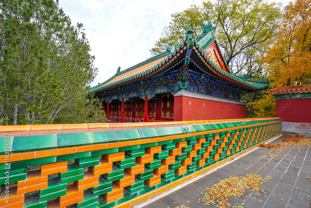 Tibetan Architecture in Xumi Lingjing Scenic Area, Summer Palace, Beijing