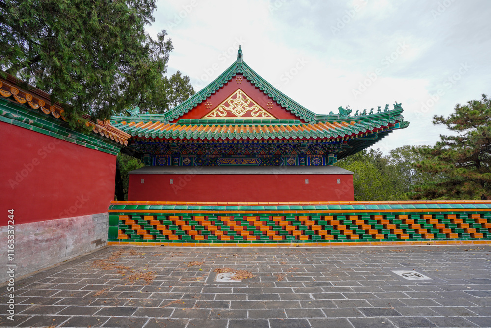 Tibetan Architecture in Xumi Lingjing Scenic Area, Summer Palace, Beijing