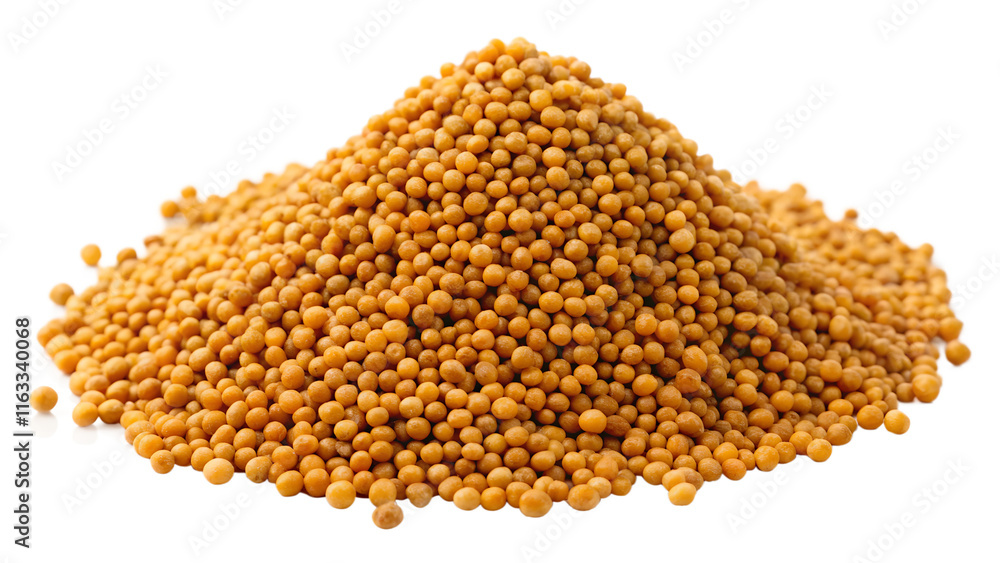 mustard seeds stack isolated on transparent background mustard seeds stack isolated on transparent background