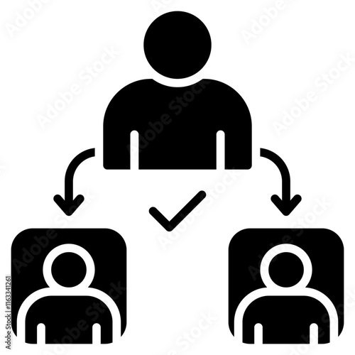 Delegation Glyph Icon