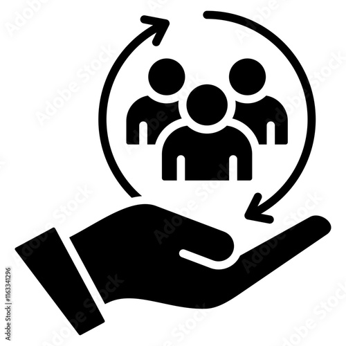Inclusion Glyph Icon