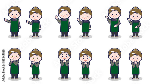 カフェ店員の男女 04