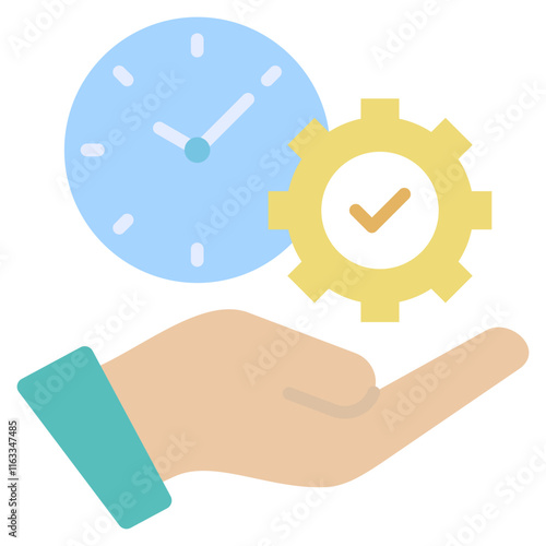 Time Management Flat Icon
