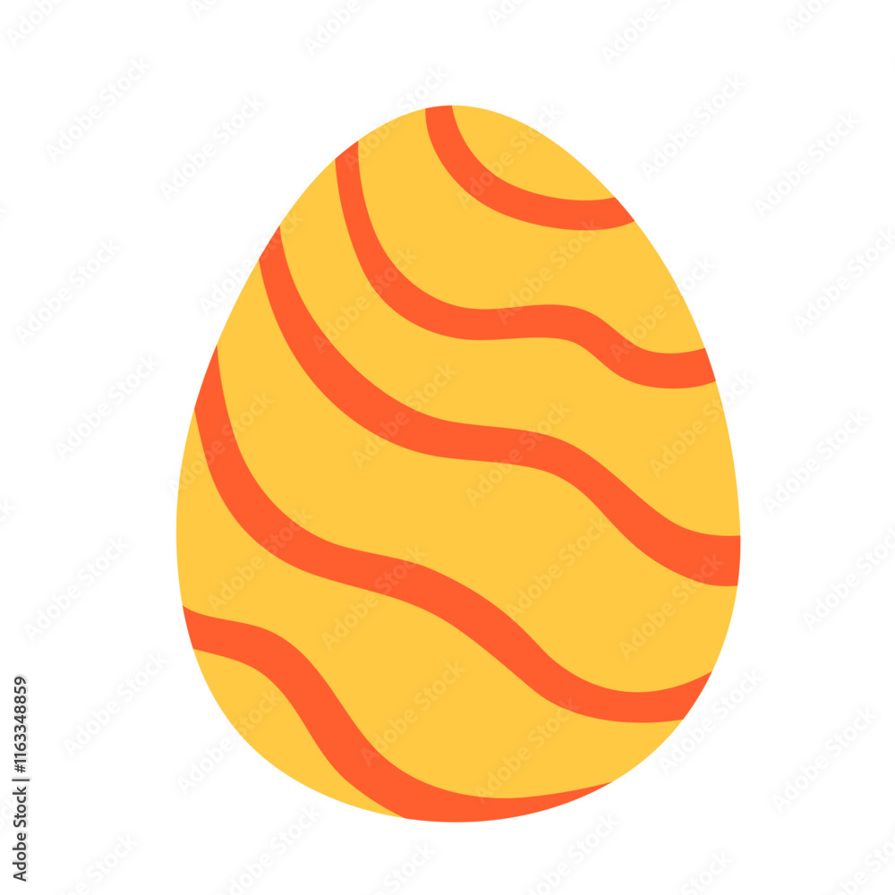 Easter egg painted cartoon doodle illustration Easter egg painted cartoon doodle illustration