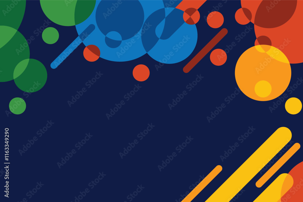 Obraz premium Colourful wavy abstract geometric background